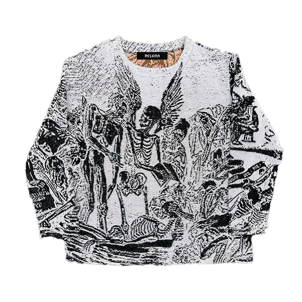 Winged Angel Tapestry Sweater - Meliora Clothing Co.